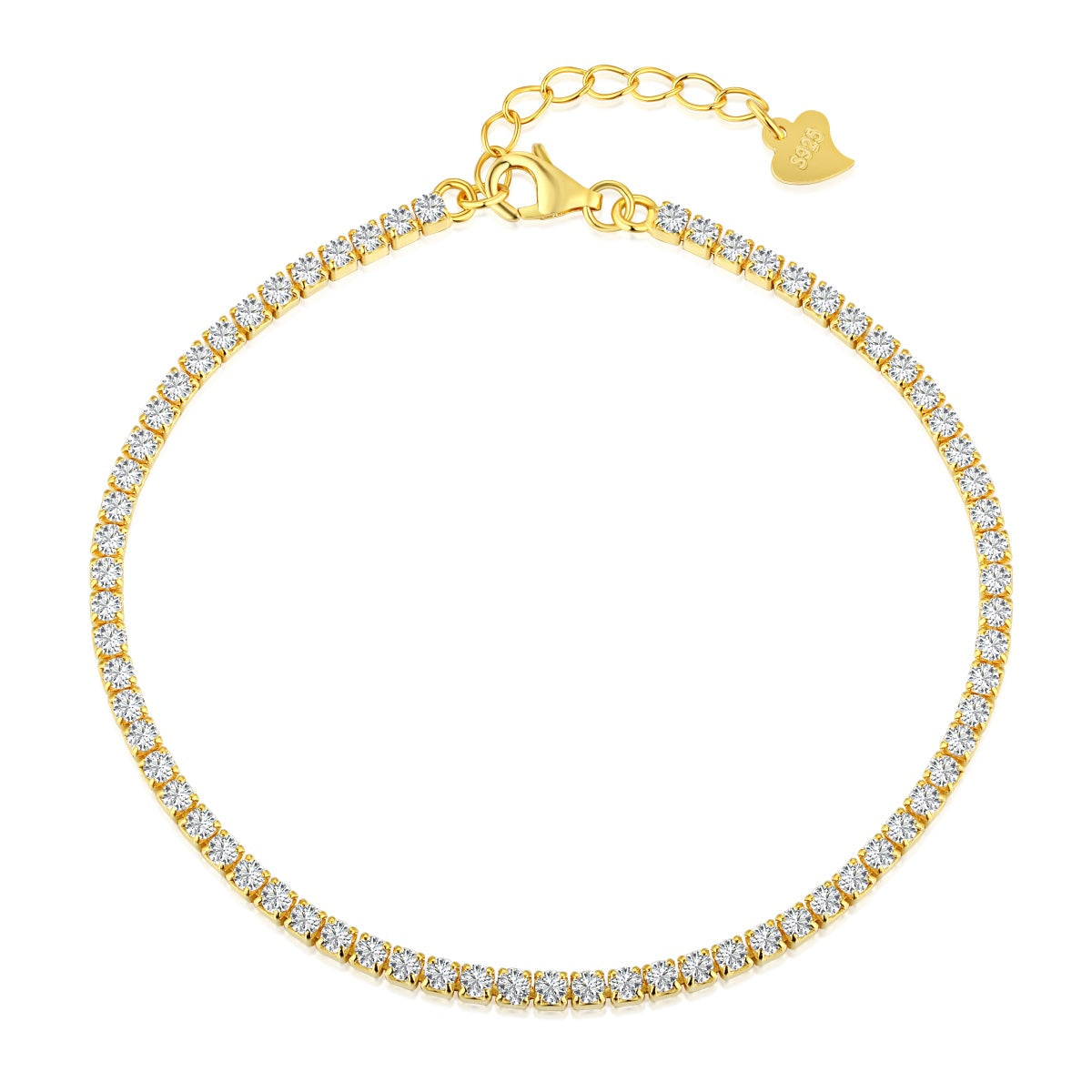 [Rosla]Radiant Shinning Princess Cut Tennis Bracelet