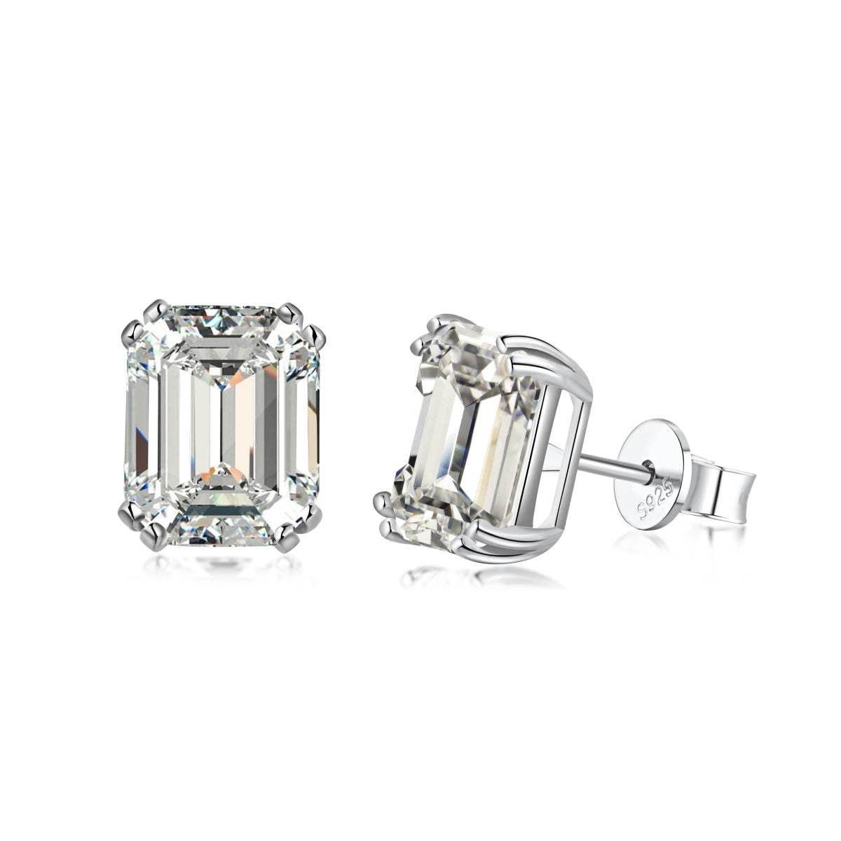 [Rosla]Dazzling Square Shape Earrings