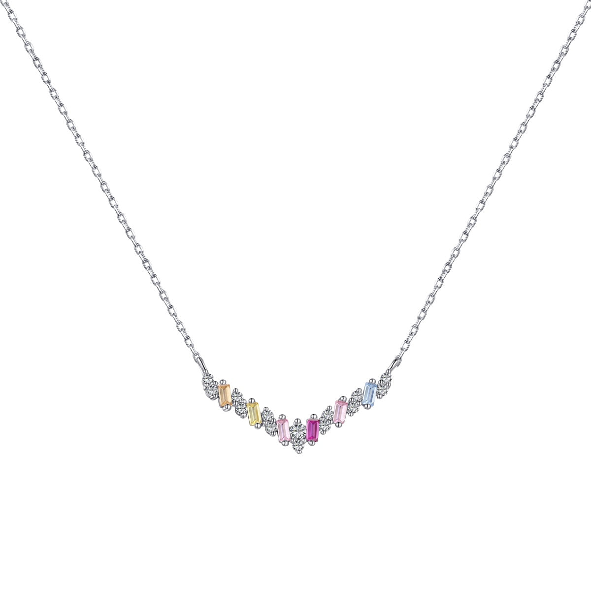 [Rosla]Dazzling Rainbow Necklace