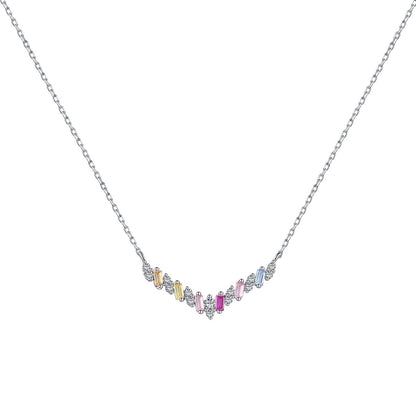 [Rosla]Dazzling Rainbow Necklace