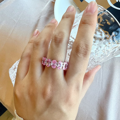 [Rosla]Dainty Elongated Cushion Cut Tennis Ring