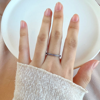 [Rosla]Delicate Sparkling Round Cut Daily Ring
