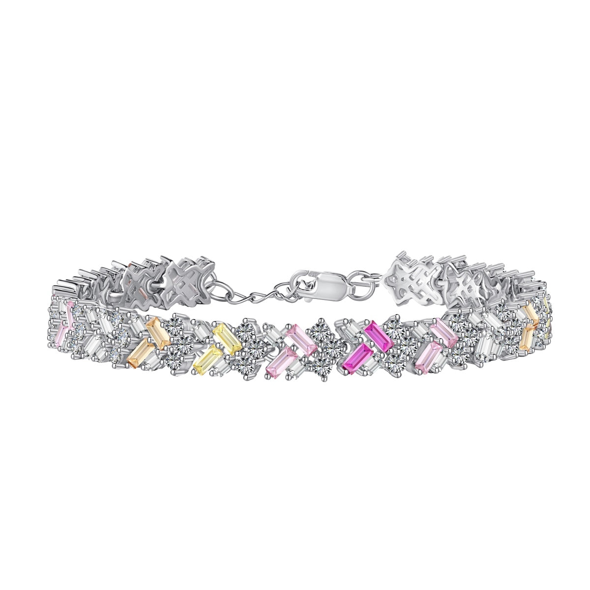 [Rosla]Dazzling Unique Multi Shape Daily Bracelet