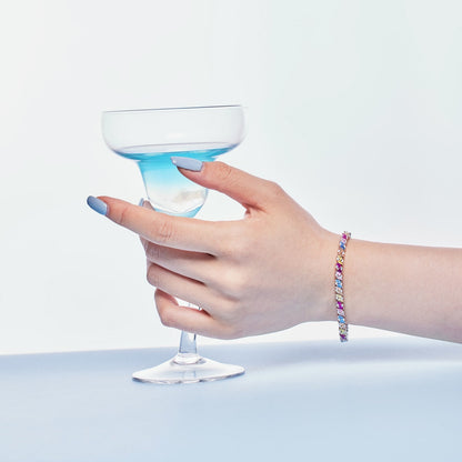 [Rosla]Ornate Sparkling Multi Cut Party Bracelet