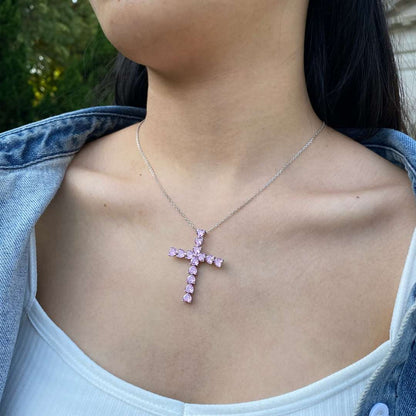[Rosla]Radiant Cross Shape Necklace
