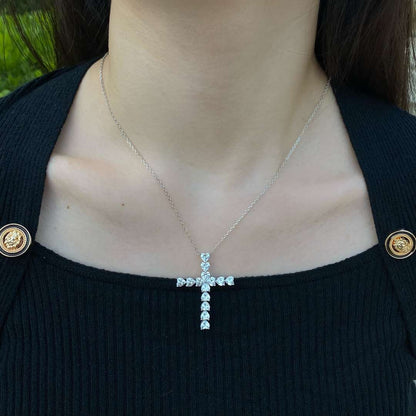 [Rosla]Radiant Cross Shape Necklace