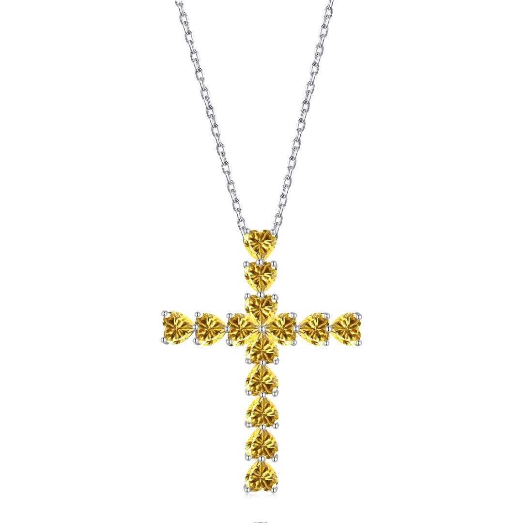 [Rosla]Radiant Cross Shape Necklace