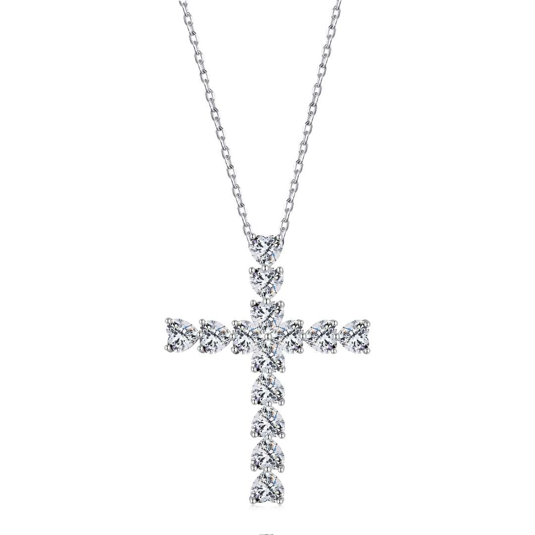 [Rosla]Radiant Cross Shape Necklace