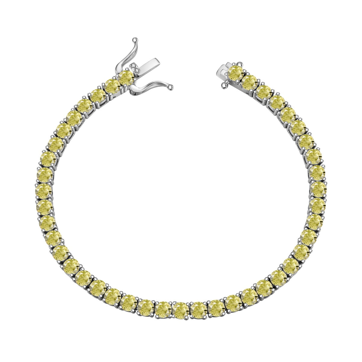 [Rosla]Ornate Dazzling Round Cut Tennis Bracelet