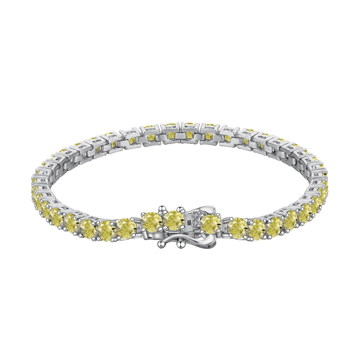 [Rosla]Ornate Dazzling Round Cut Tennis Bracelet