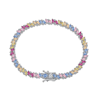 [Rosla]Ornate Sparkling Multi Cut Party Bracelet