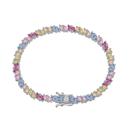 [Rosla]Ornate Sparkling Multi Cut Party Bracelet