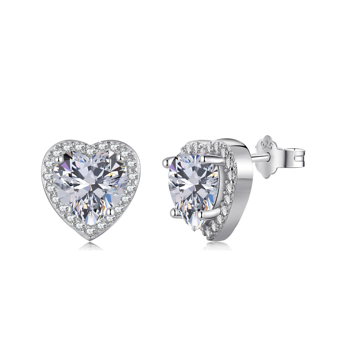[Rosla]Sparkling Heart Shape Lover Earrings