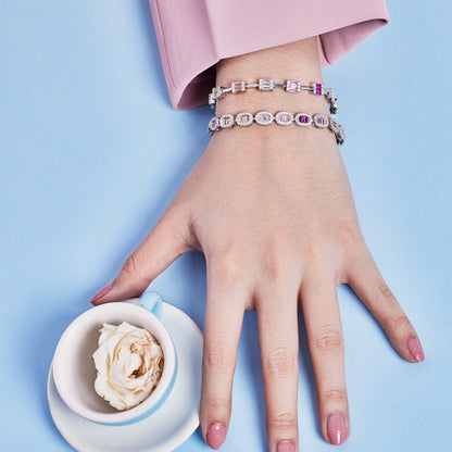 [Rosla]Dainty Charming Emerald Cut Daily Bracelet