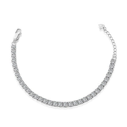 [Rosla]Sparkling Radiant Princess Cut Tennis Bracelet