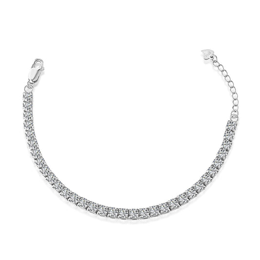 [Rosla]Sparkling Radiant Princess Cut Tennis Bracelet
