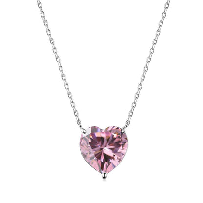 [Rosla]6.0 carat Radiant Heart Shape Necklace