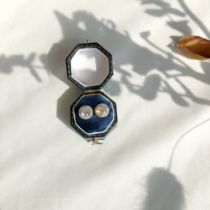 [Rosla]Classic Princess Round Shape Earrings