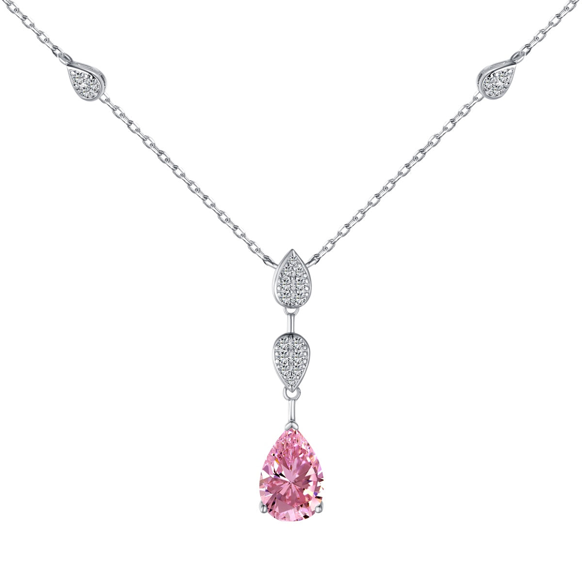 [Rosla]Dazzling Pear Cut Necklace