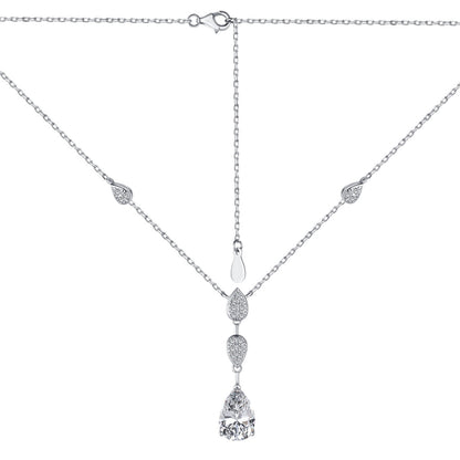 [Rosla]Dazzling Pear Cut Necklace
