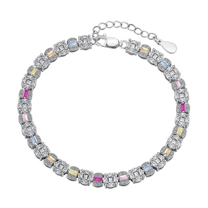 [Rosla]Dazzling Radiant Multi Cut Daily Bracelet