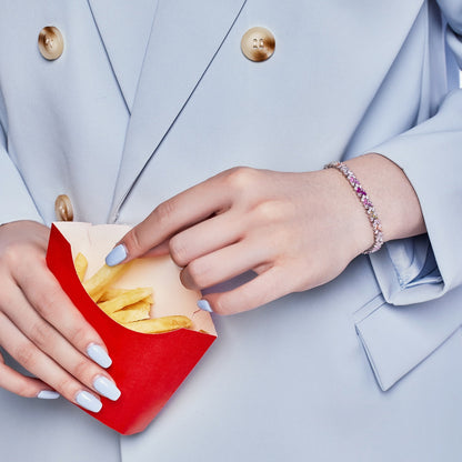 [Rosla]Dazzling Unique Multi Shape Daily Bracelet