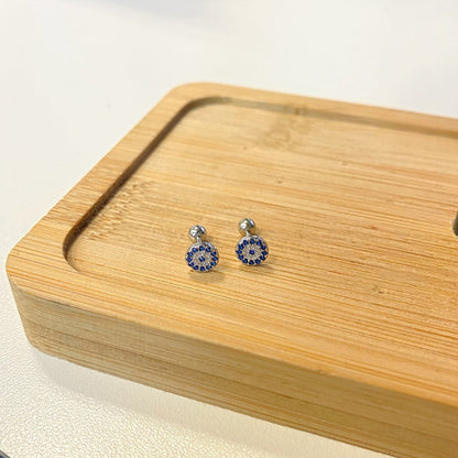[Rosla]Devil's Eye Ear Bone Nail Earrings