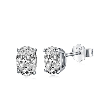 [Rosla]Oval Classic Dignified Elegant Earrings