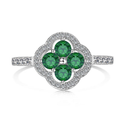 [Rosla]Four Leaf Clover Flower Design Ring