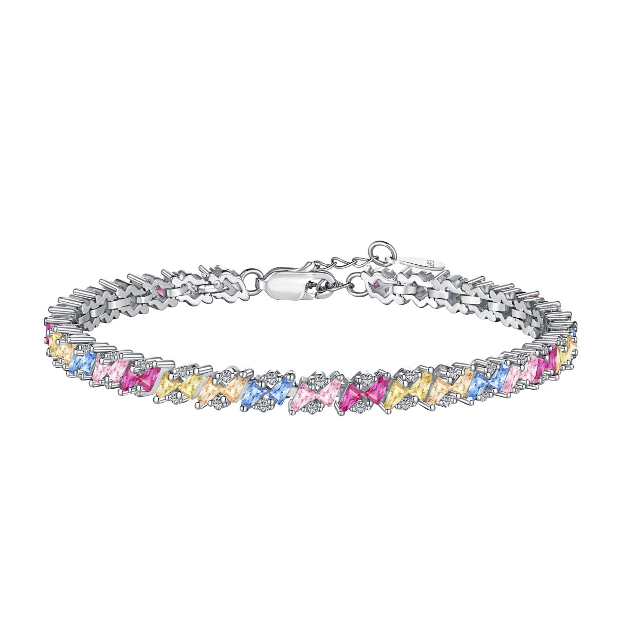 [Rosla]Ornate Sparkling Multi Cut Party Bracelet