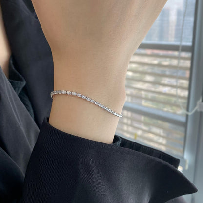 [Rosla]Elegant Emerald Cut Daily Bracelet