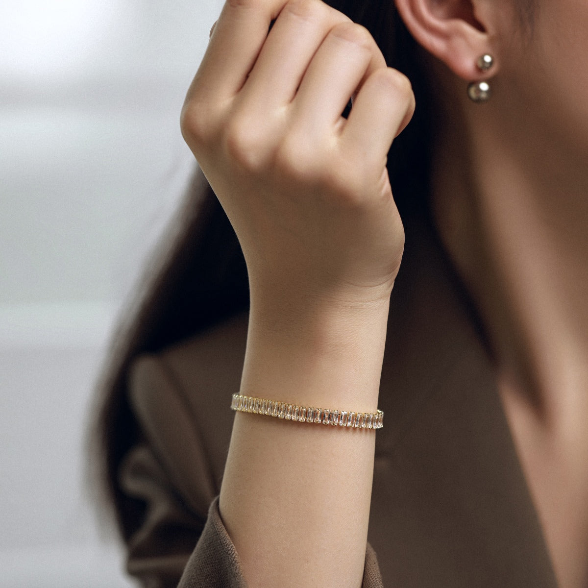 [Rosla]Exquisite Emerald Cut Daily Bracelet