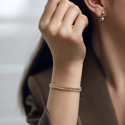 [Rosla]Exquisite Emerald Cut Daily Bracelet