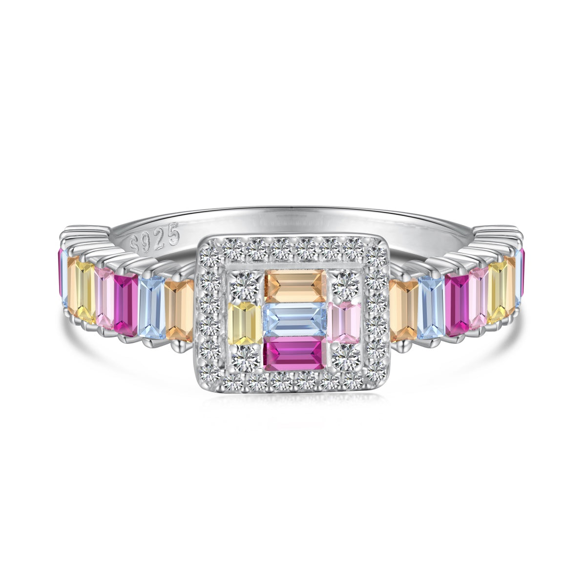 [Rosla]Exquisite Colorful Radiant Cut Party Ring