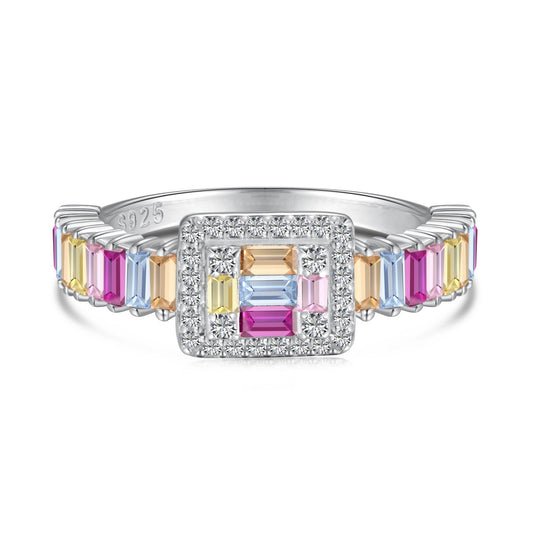 [Rosla]Exquisite Colorful Radiant Cut Party Ring