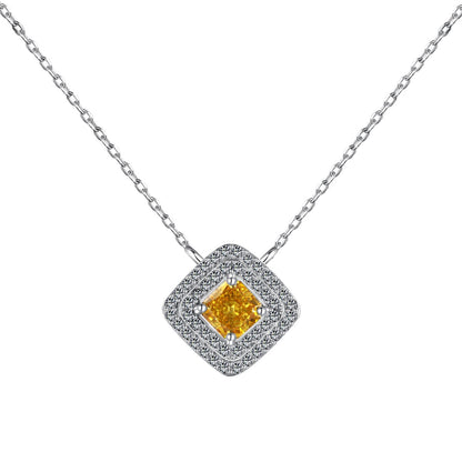 [Rosla]Sparkling Asscher Cut Necklace