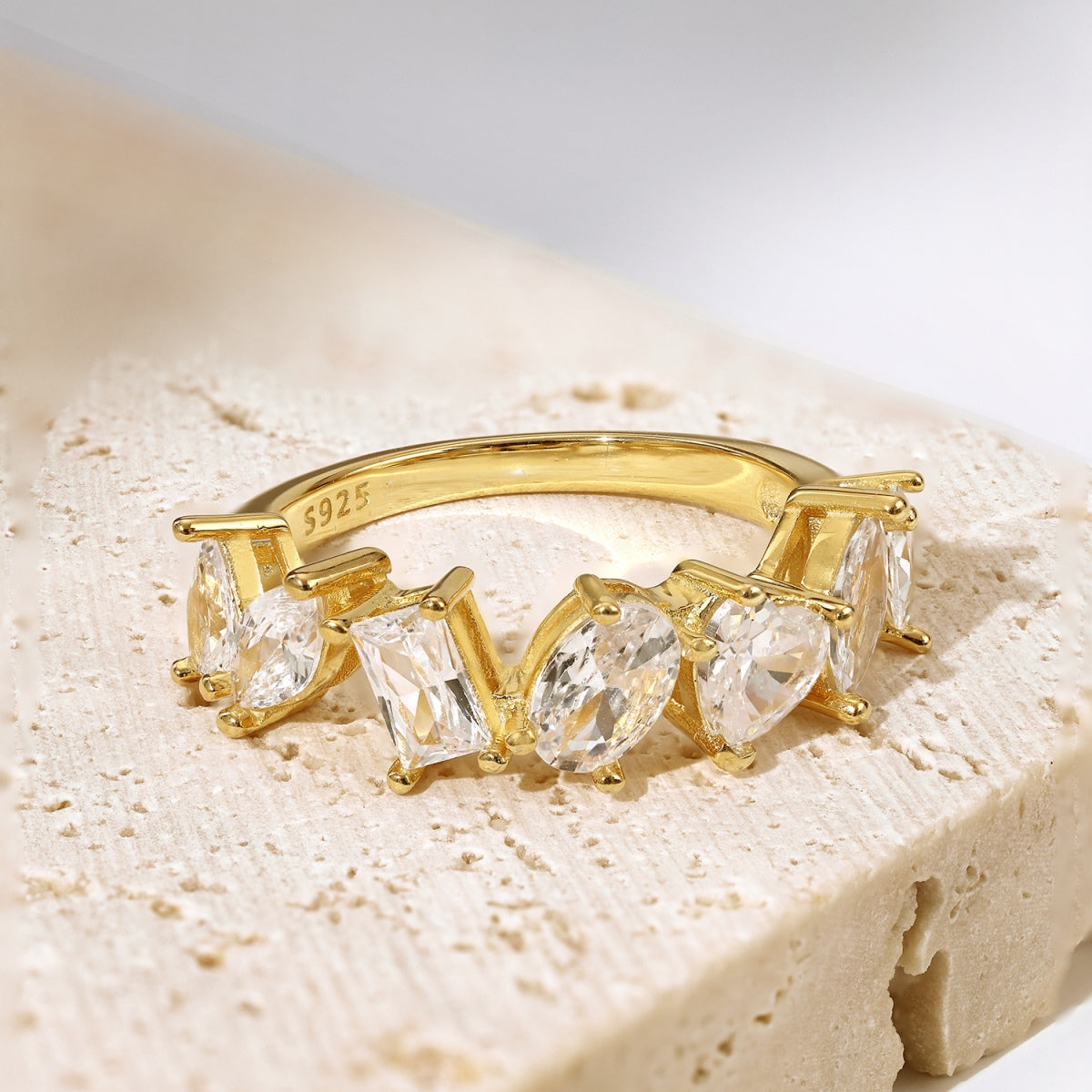 [Rosla]Delicate Multi Cut Ring