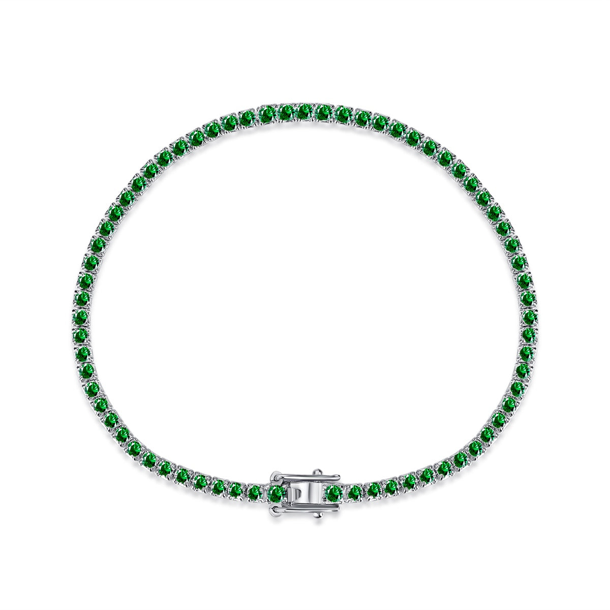 [Rosla]Dazzling Colorful Round Cut Daily Bracelet