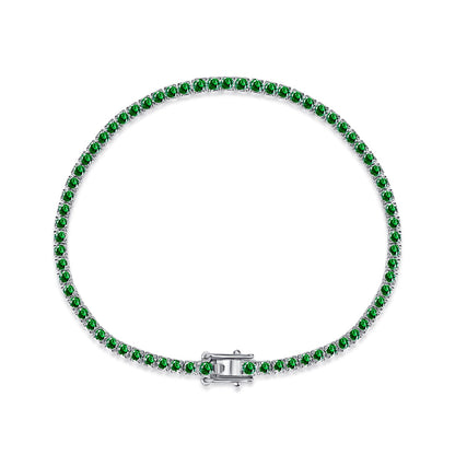 [Rosla]Dazzling Colorful Round Cut Daily Bracelet