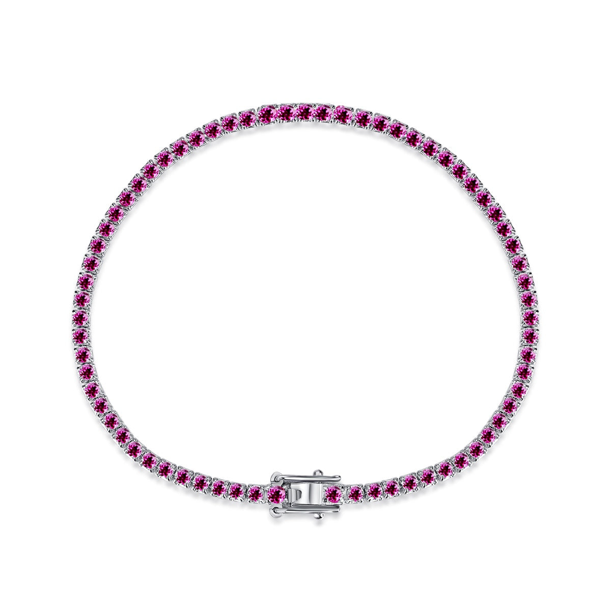 [Rosla]Dazzling Colorful Round Cut Daily Bracelet