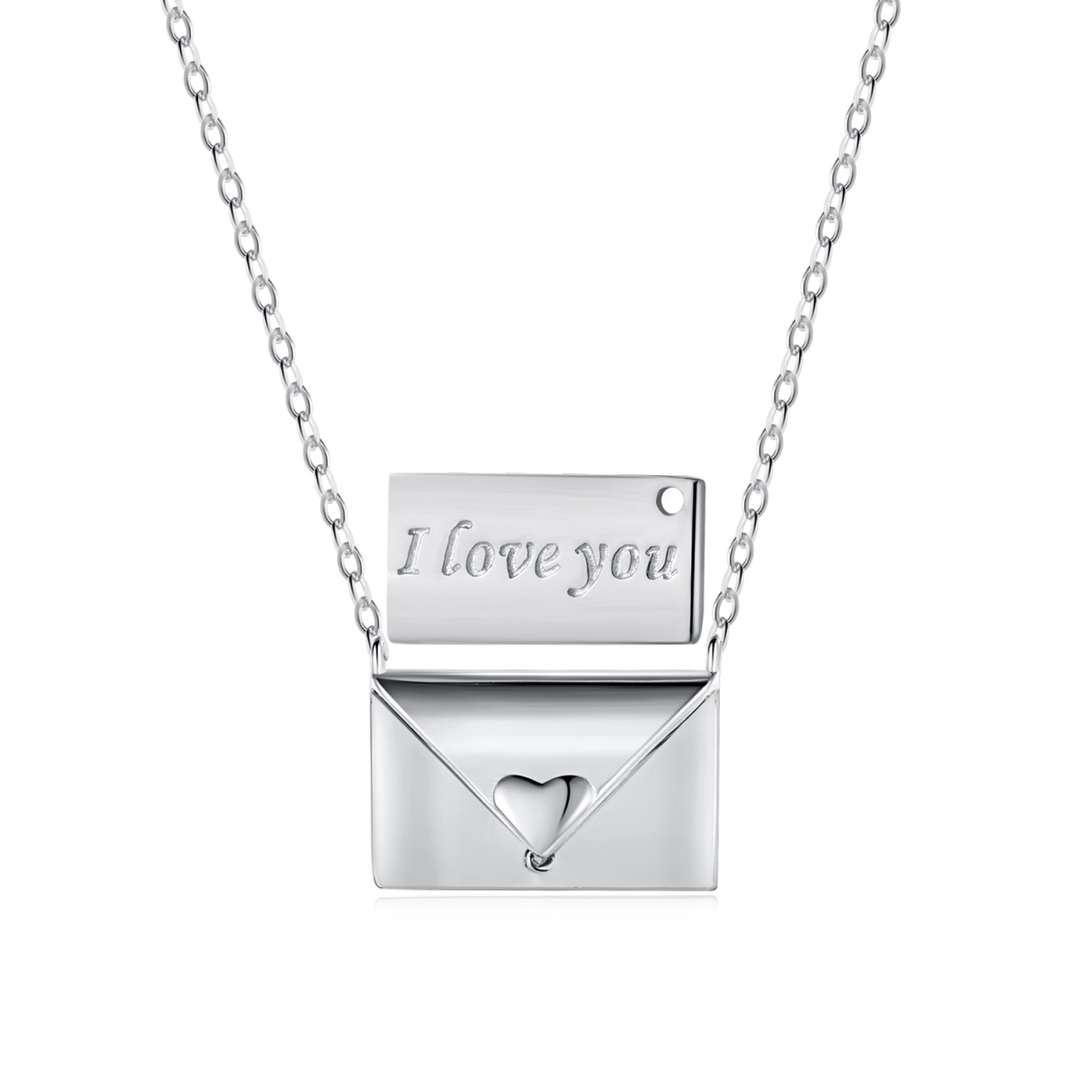 [Rosla]Envelope Heart Shape Mother's Day Necklace