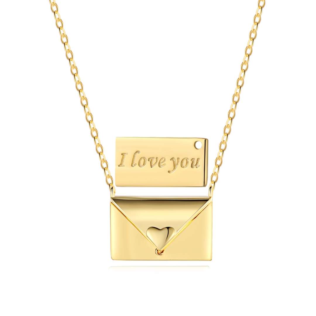 [Rosla]Envelope Heart Shape Mother's Day Necklace