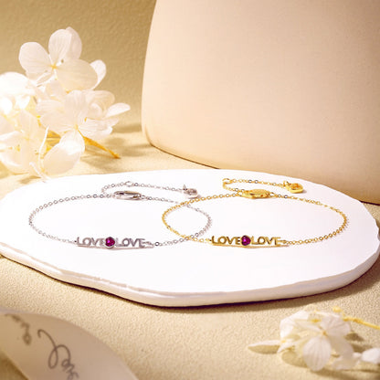 [Rosla]Romantic Heart Shape Lover Bracelet