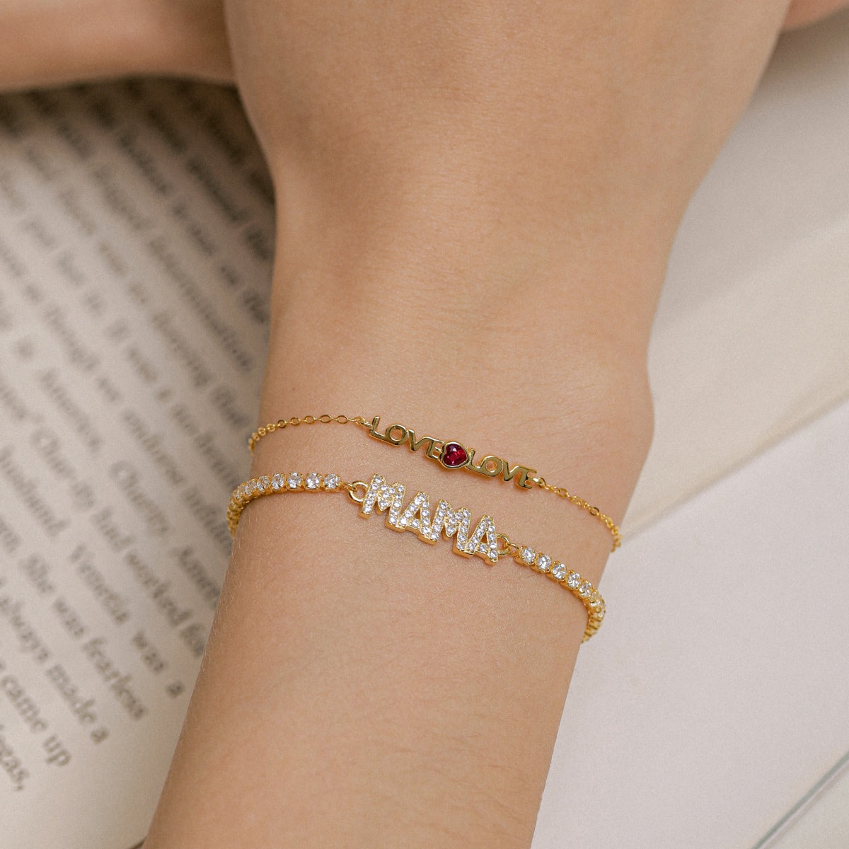 [Rosla]Romantic Heart Shape Lover Bracelet