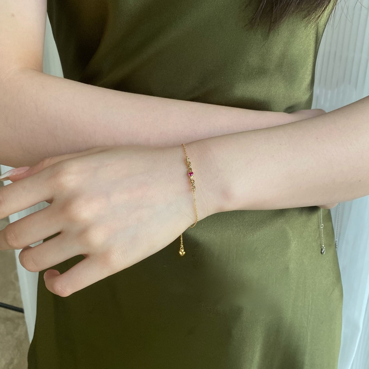 [Rosla]Romantic Heart Shape Lover Bracelet