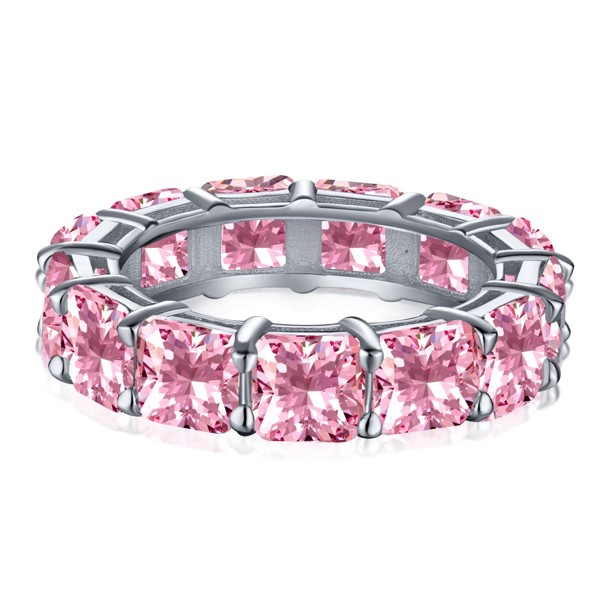[Rosla]Elegant Princess Cut Tennis Ring