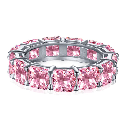 [Rosla]Elegant Princess Cut Tennis Ring