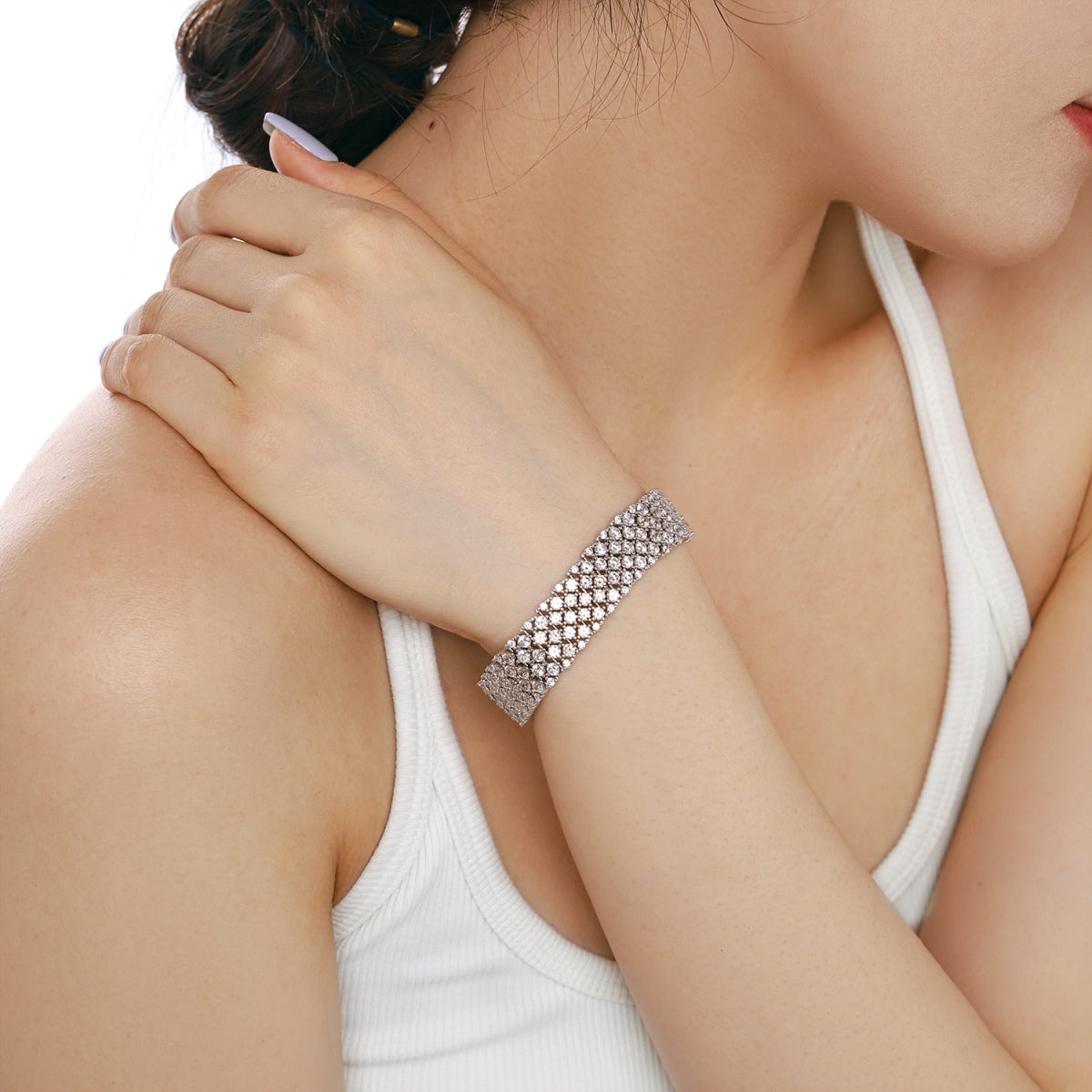 [Rosla]Ornate Elegant Round Cut Party Bracelet