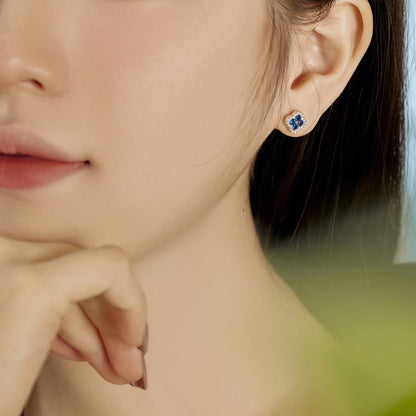 [Rosla]Four-Leaf Clover Flower Shaped Earrings