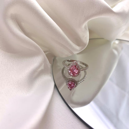 [Rosla]1.0 Carat Luxurious Resplendent Water Drop Shape Wedding Ring